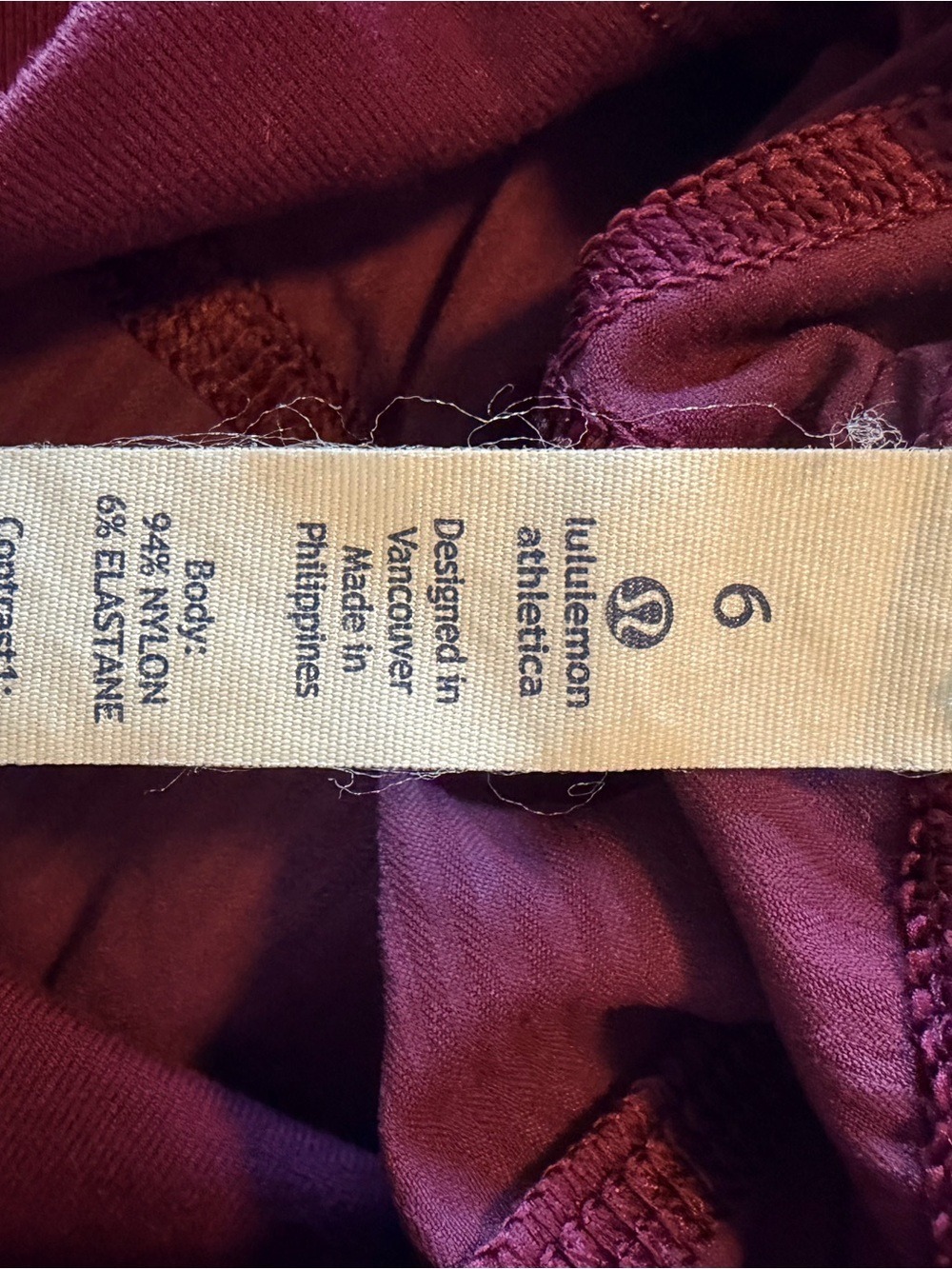 lululemon Studio Crop II Pants Size 6 Maroon Unlined Jogger - Picture 2 of 11